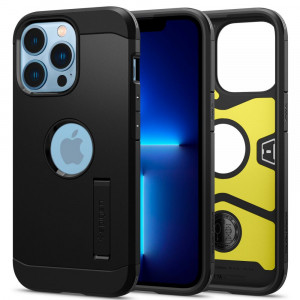 Husa telefon iPhone 13 Pro - Spigen Tough Armor - Black - Img 1