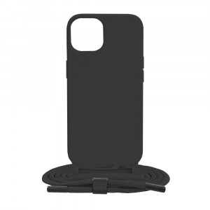 Husa telefon iPhone 13 - Techsuit Crossbody Lanyard - Black - Img 1