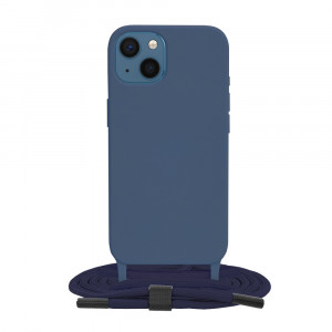 Husa telefon iPhone 13 - Techsuit Crossbody Lanyard - Blue - Img 1