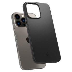 Husa telefon iPhone 14 Pro Max - Spigen Thin Fit - Black - Img 2