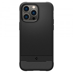 Husa telefon iPhone 14 Pro - Spigen Rugged Armor MagSafe - Black - Img 3