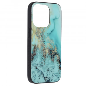 Husa telefon iPhone 14 Pro - Techsuit Glaze Series - Blue Ocean - Img 2