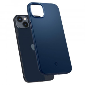 Husa telefon iPhone 14 - Spigen Thin Fit - Navy Blue - Img 2