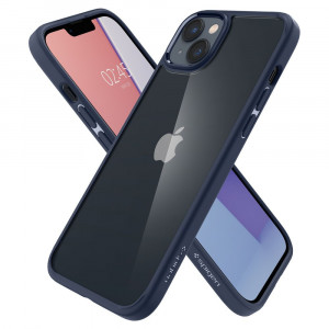 Husa telefon iPhone 14 - Spigen Ultra Hybrid - Navy Blue - Img 4