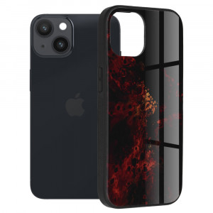 Husa telefon iPhone 14 - Techsuit Glaze Series - Red Nebula - Img 1