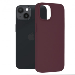 Husa telefon iPhone 14 - Techsuit Soft Edge Silicone - Plum Violet - Img 1