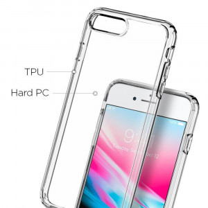Husa telefon iPhone 7 Plus / 8 Plus - Spigen Ultra Hybrid 2 - Crystal Clear - Img 2
