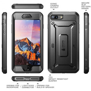 Husa telefon iPhone 7 Plus / 8 Plus - Supcase Unicorn Beetle Pro - Black - Img 3