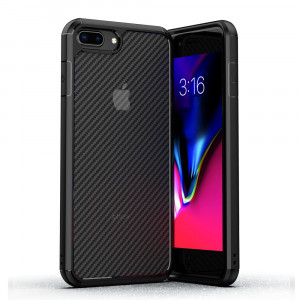 Husa telefon iPhone 7 Plus / 8 Plus - Techsuit Carbon Fuse - Black - Img 2