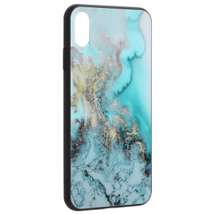 Husa telefon iPhone XS Max - Techsuit Glaze Series - Blue Ocean - Img 2