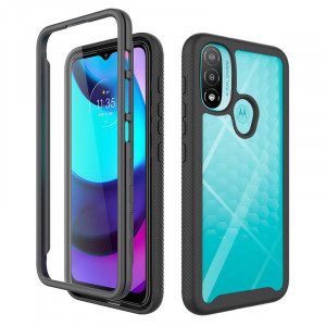 Husa telefon Motorola Moto E20 + Folie - Techsuit Defense360 Pro - Black - Img 1