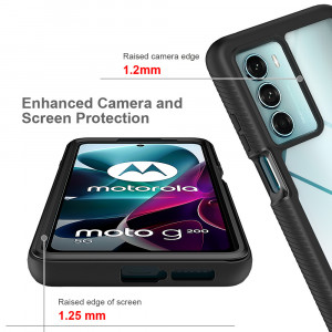 Husa telefon Motorola Moto G200 5G / Edge S30 5G + Folie - Techsuit Defense360 Pro - Black - Img 3