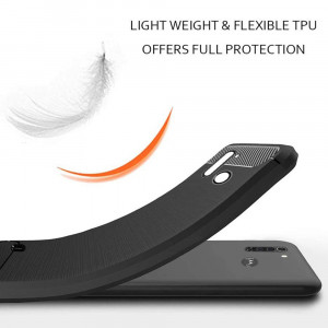 Husa telefon Motorola One Fusion - Techsuit Carbon Silicone - Black - Img 4