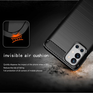Husa telefon OnePlus 9R - Techsuit Carbon Silicone - Black - Img 3