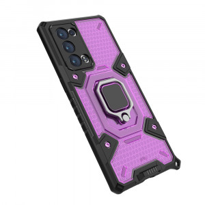 Husa telefon Oppo Reno6 Pro 5G (Snapdragon) - Techsuit Honeycomb Armor - Rose-Violet - Img 4