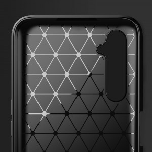 Husa telefon Realme 6 / 6s - Techsuit Carbon Silicone - Black - Img 3