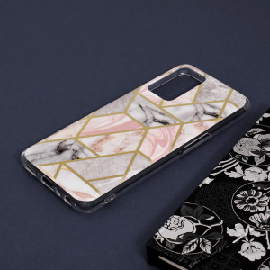 Husa telefon Realme 9i / Oppo A76 / Oppo A96 - Techsuit Marble Series - Pink Hex - Img 4