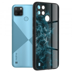 Husa telefon Realme C21Y / C25Y - Techsuit Glaze Series - Blue Nebula - Img 1