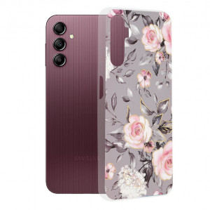 Husa telefon Samsung Galaxy A14 4G / A14 5G - Techsuit Marble Series - Bloom of Ruth Gray - Img 1