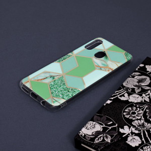 Husa telefon Samsung Galaxy A20e - Techsuit Marble Series - Green Hex - Img 4