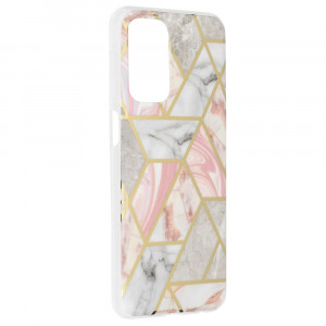 Husa telefon Samsung Galaxy A23 / A23 5G - Techsuit Marble Series - Pink Hex - Img 2