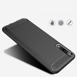 Husa telefon Samsung Galaxy A30s / A50 / A50s - Techsuit Carbon Silicone - Black - Img 3
