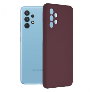 Husa telefon Samsung Galaxy A32 4G - Techsuit Soft Edge Silicone - Plum Violet - Img 1