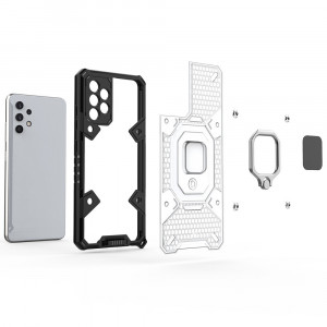 Husa telefon Samsung Galaxy A32 5G - Techsuit Honeycomb Armor - Black - Img 3