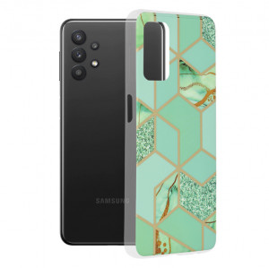 Husa telefon Samsung Galaxy A32 5G - Techsuit Marble Series - Green Hex