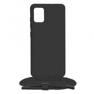 Husa telefon Samsung Galaxy A51 4G - Techsuit Crossbody Lanyard - Black - Img 1