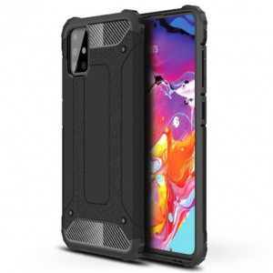 Husa telefon Samsung Galaxy A51 4G - Techsuit Hybrid Armor - Black - Img 1
