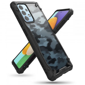 Husa telefon Samsung Galaxy A52 4G / A52 5G / A52s 5G - Ringke Fusion X Design - Camo Black - Img 3