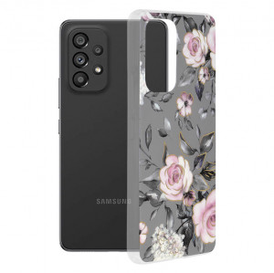 Husa telefon Samsung Galaxy A53 5G - Techsuit Marble Series - Bloom of Ruth Gray