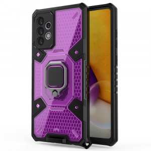 Husa telefon Samsung Galaxy A72 4G / A72 5G - Techsuit Honeycomb Armor - Rose-Violet - Img 1