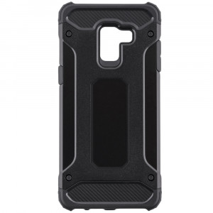 Husa telefon Samsung Galaxy A8 Plus 2018 A730 - Techsuit Hybrid Armor - Black - Img 3