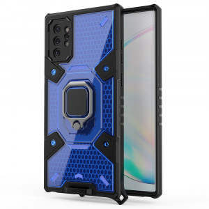Husa telefon Samsung Galaxy Note 10 Plus 4G / Note 10 Plus 5G - Techsuit Honeycomb Armor - Blue - Img 1
