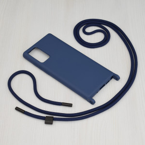 Husa telefon Samsung Galaxy Note 20 4G / Note 20 5G - Techsuit Crossbody Lanyard - Blue - Img 2