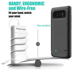 Husa telefon Samsung Galaxy Note 8 cu Baterie de 6500mAh - Techsuit Power Pro - Black - Img 4