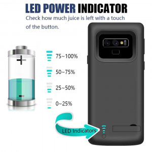 Husa telefon Samsung Galaxy Note 9 cu Baterie de 5000mAh - Techsuit Power Pro - Black - Img 2