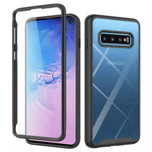 Husa telefon Samsung Galaxy S10 + Folie - Techsuit Defense360 Pro - Black - Img 1