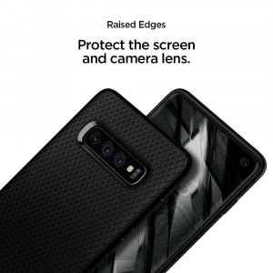 Husa telefon Samsung Galaxy S10 Plus - Spigen Liquid Air - Matte Black - Img 3