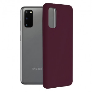 Husa telefon Samsung Galaxy S20 4G / S20 5G - Techsuit Soft Edge Silicone - Plum Violet - Img 1
