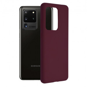 Husa telefon Samsung Galaxy S20 Ultra 4G / S20 Ultra 5G - Techsuit Soft Edge Silicone - Plum Violet - Img 1