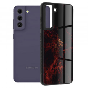 Husa telefon Samsung Galaxy S21 FE 5G - Techsuit Glaze Series - Red Nebula - Img 1