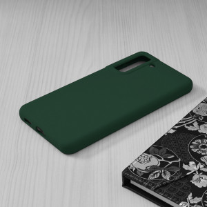Husa telefon Samsung Galaxy S21 FE 5G - Techsuit Soft Edge Silicone - Dark Green - Img 4