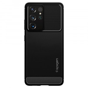 Husa telefon Samsung Galaxy S21 Ultra 5G - Spigen Rugged Armor - Black - Img 2