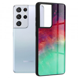 Husa telefon Samsung Galaxy S21 Ultra 5G - Techsuit Glaze Series - Fiery Ocean - Img 1