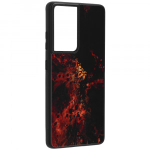 Husa telefon Samsung Galaxy S21 Ultra 5G - Techsuit Glaze Series - Red Nebula - Img 2