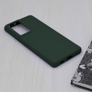 Husa telefon Samsung Galaxy S21 Ultra - Techsuit Soft Edge Silicone - Dark Green - Img 4