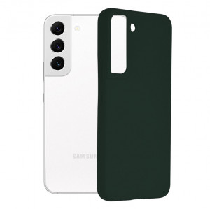 Husa telefon Samsung Galaxy S22 5G - Techsuit Soft Edge Silicone - Dark Green - Img 1